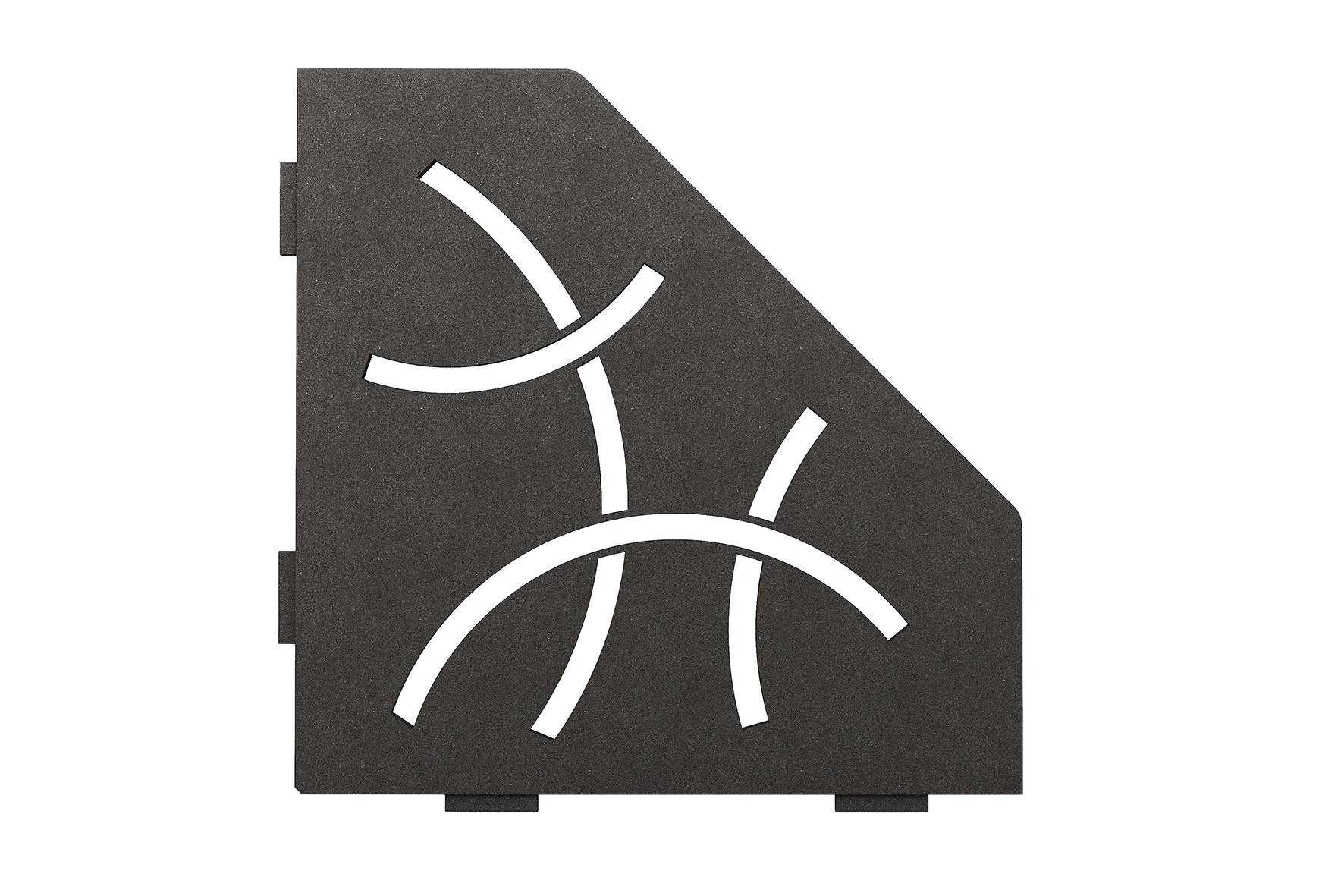 Schlüter Shelf E Curvel Dunkelanthrazit - 195x195 mm | Fünfeckig