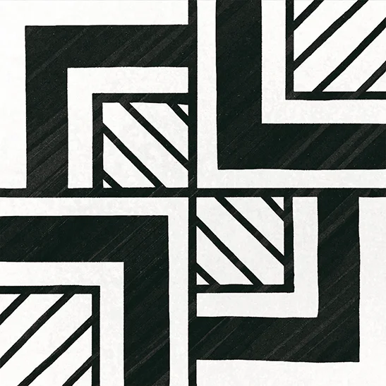 Equipe Caprice Deco Metropolitan B&W - 20x20 cm