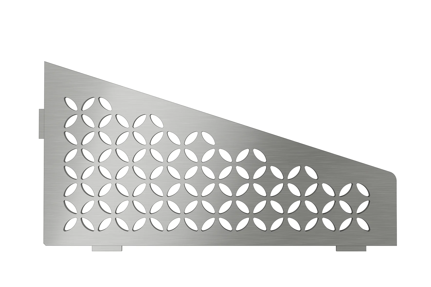 Schlüter Shelf E Floral Edelstahl gebürstet - 154x295 mm | Viereckig
