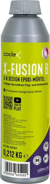 Codex X-Fusion 3-K Design Epoxi-Mörtel Harz A+B - 0,9 KG