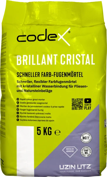 Codex Brillant Cristal Schneller Farb-Fugenmörtel - 5 KG cremeweiß 