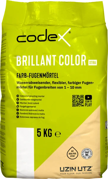 Codex Brillant Color Xtra Farb-Fugenmörtel - 12,5 KG silbergrau