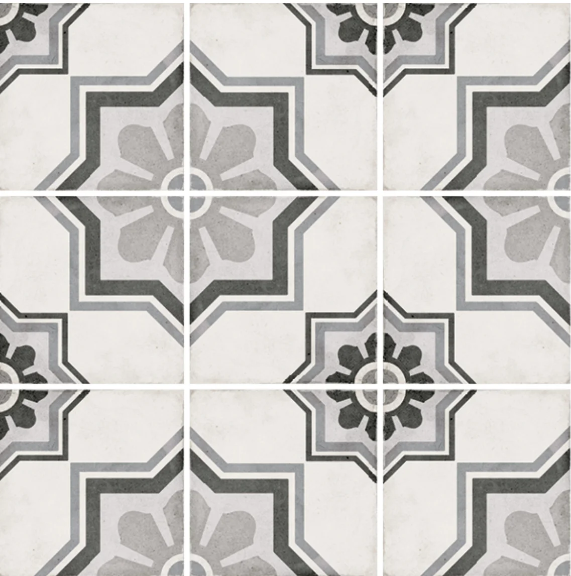 Equipe Art Nouveau Capitol Grey - 20x20 cm