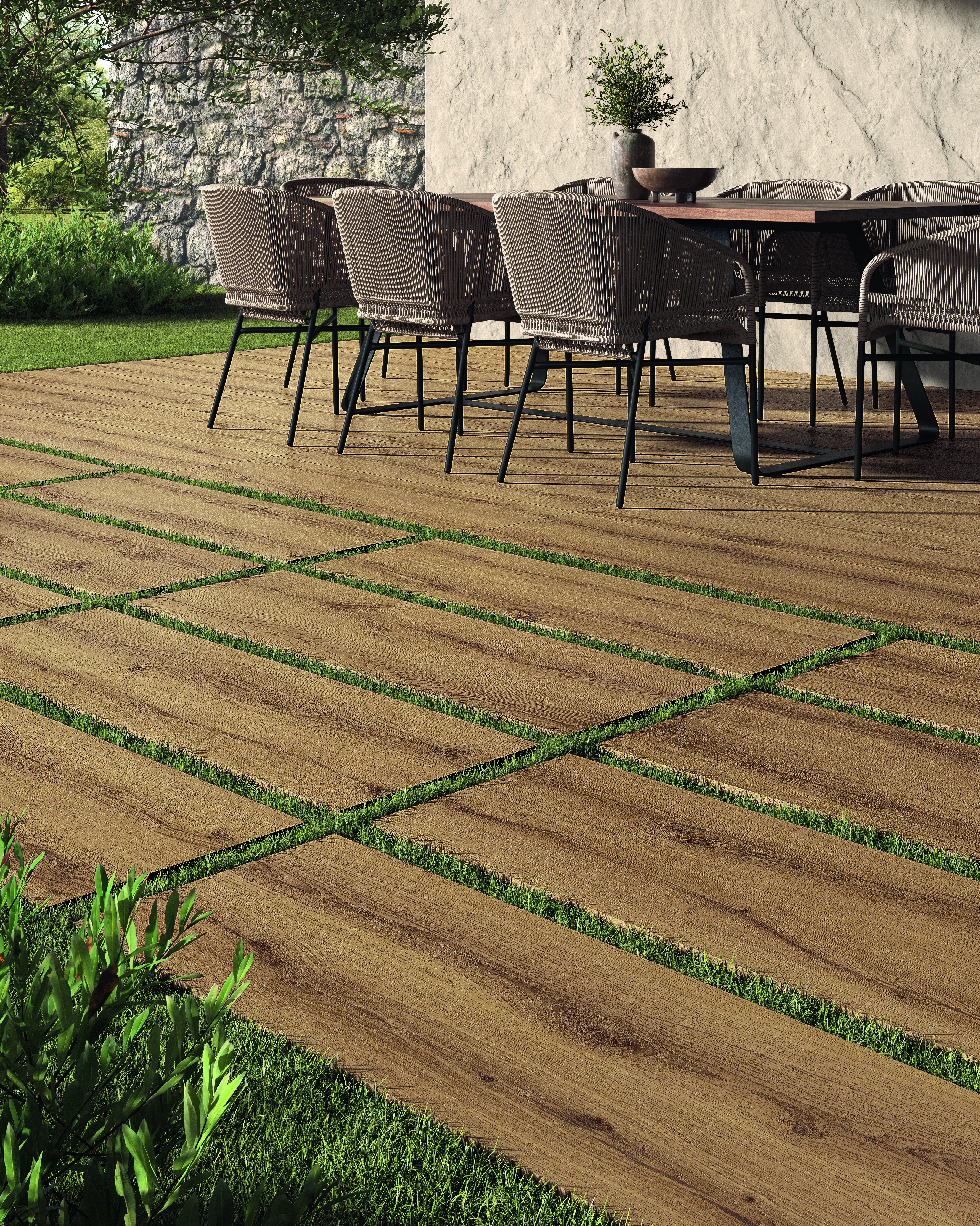 Castelvetro Alpi Castagno - 40x120 cm OUTFIT