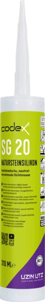 Codex SG 20 Natursteinsilikon - 310 ml lichtgrau
