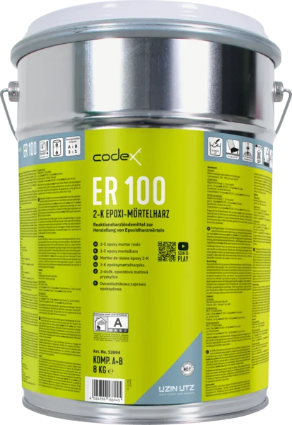 Codex ER 100 2-K Epoxi-, Grundier- und Mörtelharz - 2 KG