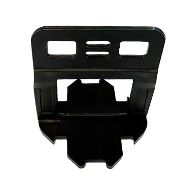 2Quadrat Zuglasche schwarz - 1,5 mm