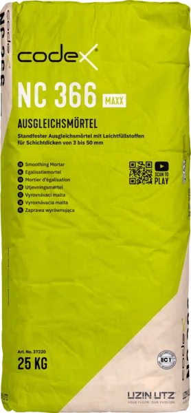 Codex NC 366 MAXX Ausgleichsmörtel - 25 KG