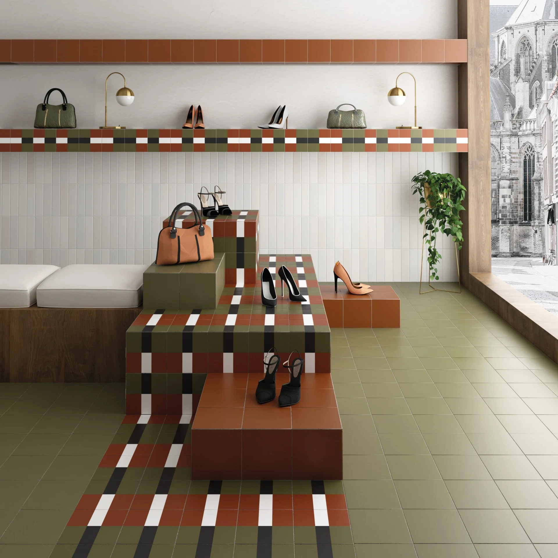 Equipe Bauhome Grün - 20x20 cm